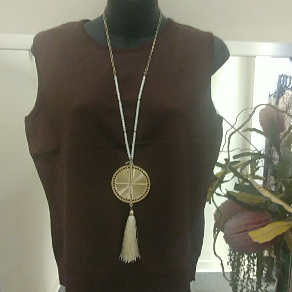 August Silk Coffee ☕ Sweater Vest- PL